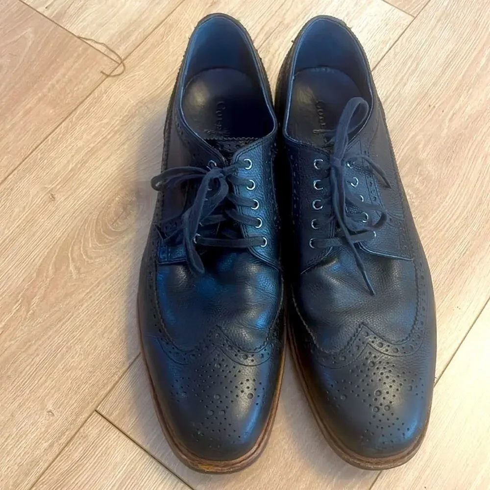 Cole Haan Men's size 13 Black Leather Oxfords shoes